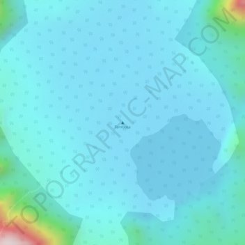 Tambora topographic map, elevation, terrain