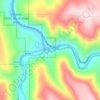 Big Canyon Fish Weir topographic map, elevation, terrain