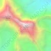 Taboche topographic map, elevation, terrain