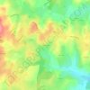 Les Huillards topographic map, elevation, terrain