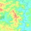 Gogon topographic map, elevation, terrain