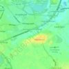 Harrowden topographic map, elevation, terrain