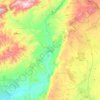 Afrin topographic map, elevation, terrain