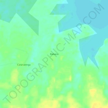 Babacu topographic map, elevation, terrain