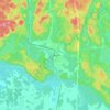 Capreol topographic map, elevation, terrain