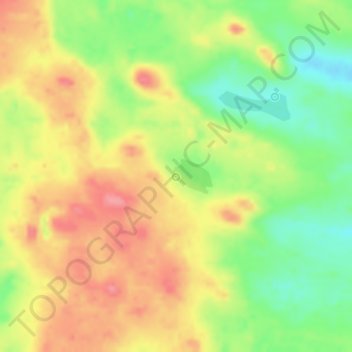 Hot Spring topographic map, elevation, terrain