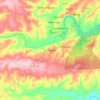Nohlazana topographic map, elevation, terrain