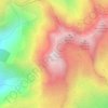 Vieux Chaillol topographic map, elevation, terrain