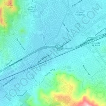 May topographic map, elevation, terrain