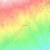 Kerugoya topographic map, elevation, terrain