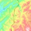 Daba topographic map, elevation, terrain