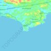 Dondra topographic map, elevation, terrain