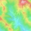 Vernești topographic map, elevation, terrain