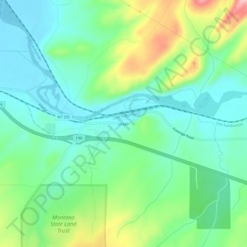Logan topographic map, elevation, terrain
