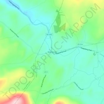 West Berne topographic map, elevation, terrain