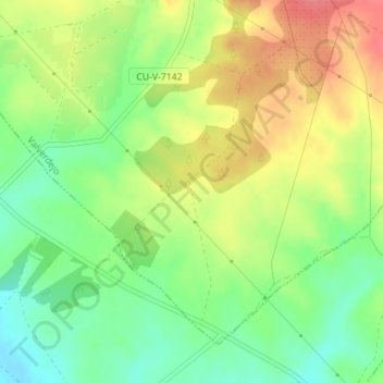 Haza Belengue topographic map, elevation, terrain