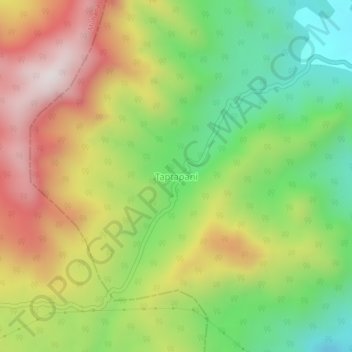 Taptapani topographic map, elevation, terrain