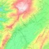 Zahle topographic map, elevation, terrain