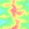 Urela topographic map, elevation, terrain