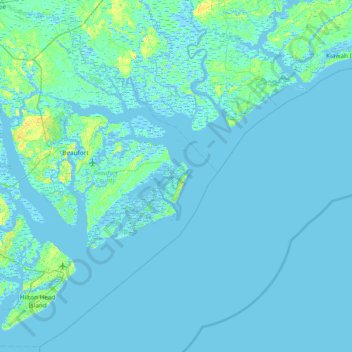 Harbor Island topographic map, elevation, terrain