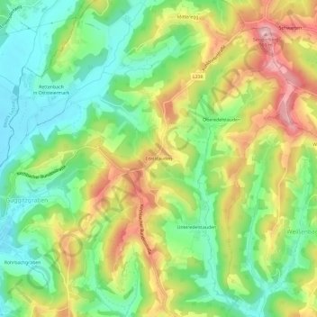 Edelstauden topographic map, elevation, terrain