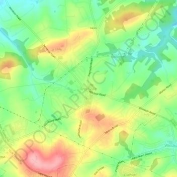 Freysville topographic map, elevation, terrain