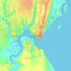 Cidade de Maputo topographic map, elevation, terrain