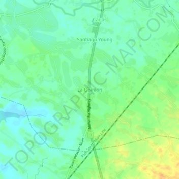 La Opinion topographic map, elevation, terrain