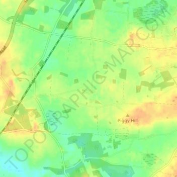 Wilby topographic map, elevation, terrain