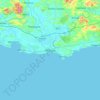 Matara topographic map, elevation, terrain