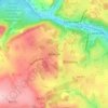 Benthall topographic map, elevation, terrain