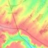 Coldred topographic map, elevation, terrain