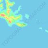 Ghizo topographic map, elevation, terrain