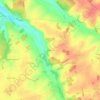 Bapaume topographic map, elevation, terrain