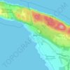 Mölle topographic map, elevation, terrain