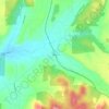 Merlin topographic map, elevation, terrain