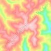 Deer topographic map, elevation, terrain