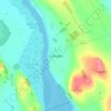 Glencaple topographic map, elevation, terrain