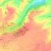 Sudety topographic map, elevation, terrain