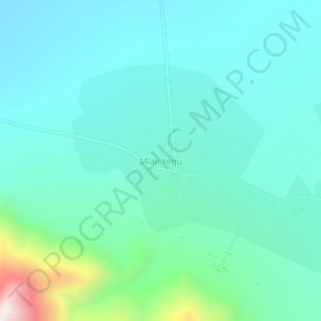 Mlali Yegu topographic map, elevation, terrain