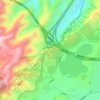 海子山 topographic map, elevation, terrain