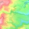 La Brugère topographic map, elevation, terrain