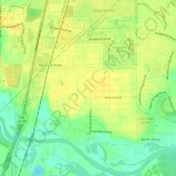 Forest Cove topographic map, elevation, terrain