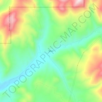 Nelson topographic map, elevation, terrain
