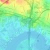 Keasbey topographic map, elevation, terrain