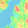 Skår topographic map, elevation, terrain