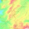 Uva Highlands topographic map, elevation, terrain