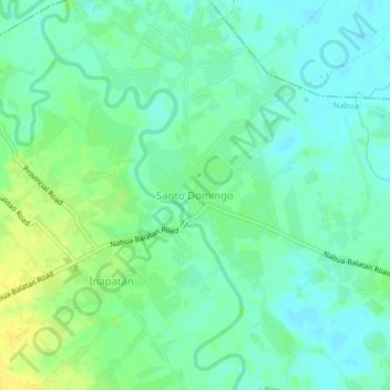Santo Domingo topographic map, elevation, terrain
