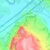 Overton topographic map, elevation, terrain