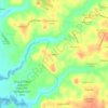 Smoky topographic map, elevation, terrain